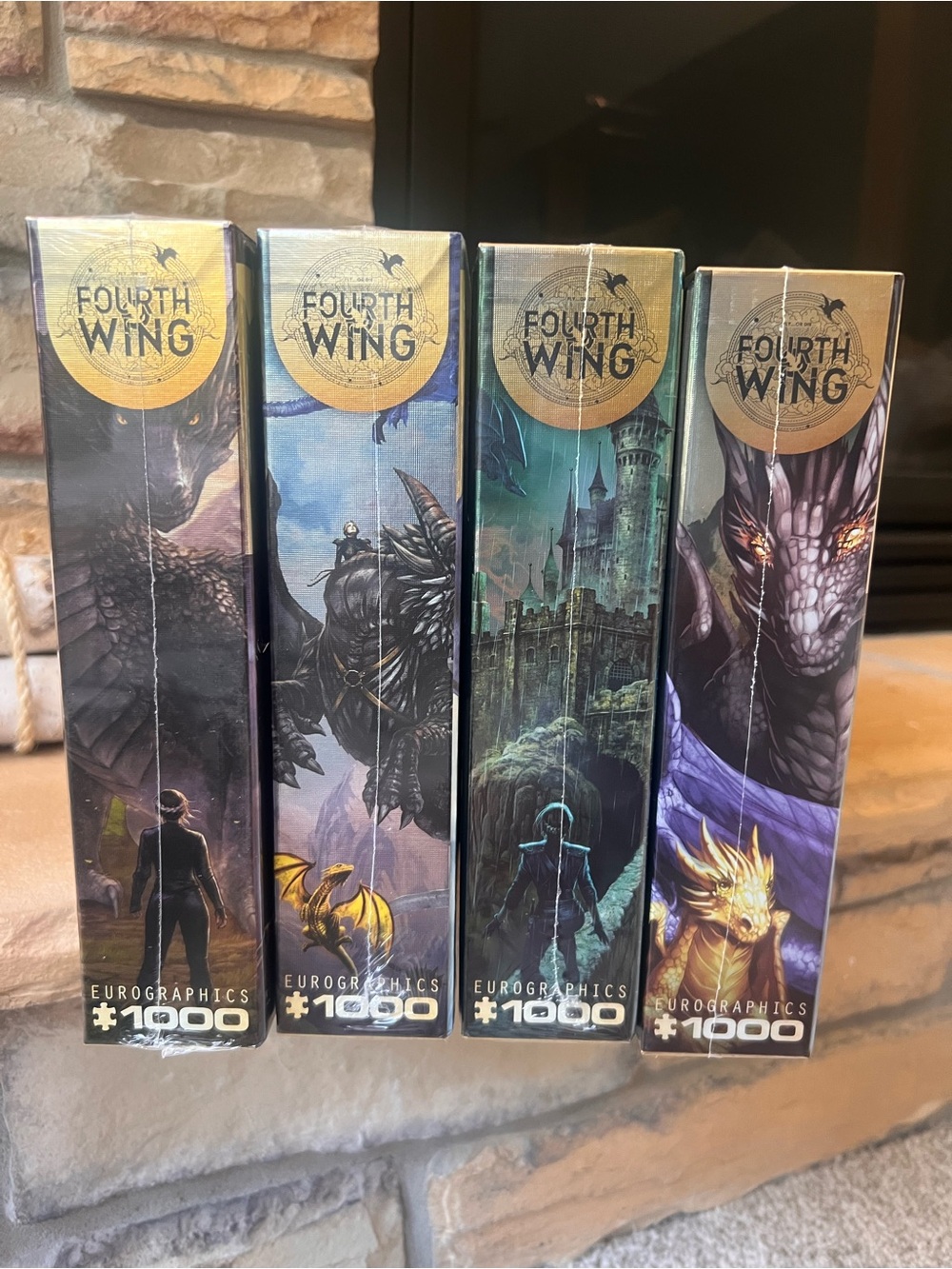 Fourth Wing Puzzle set of 4